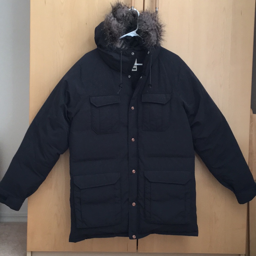 Levi's Premium Down Black Parka w/Hood